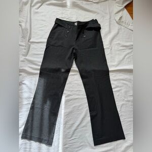 Bebe Charcoal Pinstripe Trousers